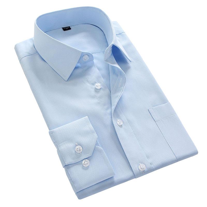 Men's long-sleeved Oxford-spun plain shirt with a formal button-down collar in front chest pocket, Purple
Men's long-sleeved Oxford-spun plain shirt with a formal button-down collar in front chest pocket, Purple