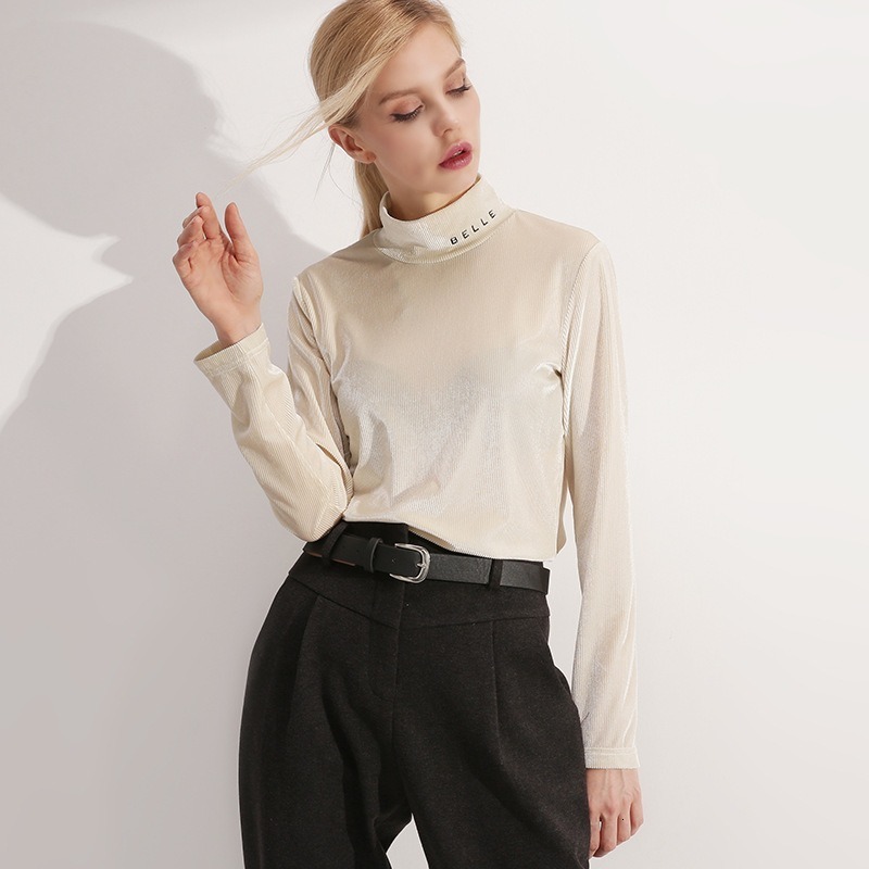 2021 New Autumn and winter casual fashion color pure feminine embroidery fine women's turtleneck sleeve top G4IQ, Creamy-white.
2021 New Autumn and winter casual fashion color pure feminine embroidery fine women's turtleneck sleeve top G4IQ, Creamy-white.
