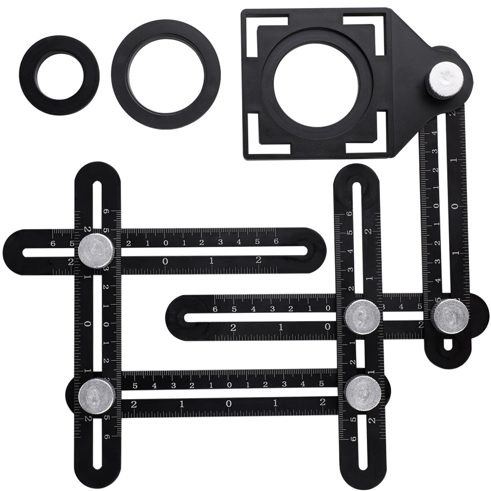 Multi Angle Measuring Ruler Protractors Adjustable 6-sides ruler Floor Tile Hole Locator Glass Woodworking Universal Puncher wholesale
Multi Angle Measuring Ruler Protractors Adjustable 6-sides ruler Floor Tile Hole Locator Glass Woodworking Universal Puncher wholesale