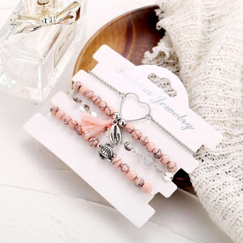 European and American Hand Creative Jewelry Four-piece Suit of New Shell Sequin Bead Chain Tassel Bracelet1
European and American Hand Creative Jewelry Four-piece Suit of New Shell Sequin Bead Chain Tassel Bracelet1