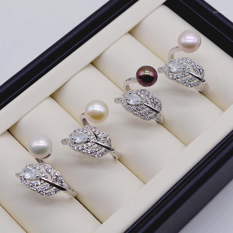 Sexy feather ring. 8-9 mm natural freshwater pearls. 925 sterling silver. Inlaid zircon. adjustable. Female ring. Pearl ring1
Sexy feather ring. 8-9 mm natural freshwater pearls. 925 sterling silver. Inlaid zircon. adjustable. Female ring. Pearl ring1