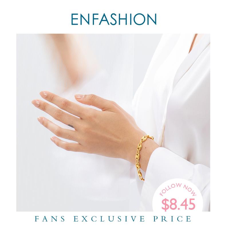 ENFASHION Punk Coffee Beans Link Chain Bracelets For Women Stainless Steel Gold Color Hip Hop Bracelet Rock Men Jewelry B192070
ENFASHION Punk Coffee Beans Link Chain Bracelets For Women Stainless Steel Gold Color Hip Hop Bracelet Rock Men Jewelry B192070