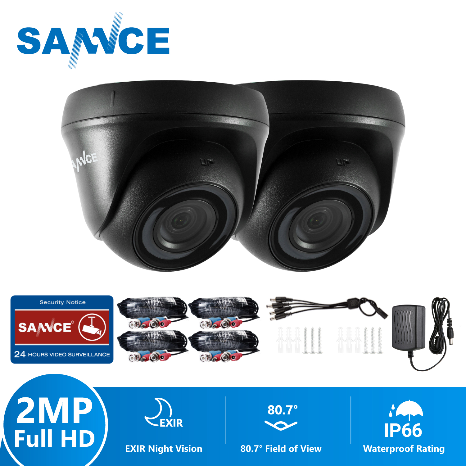 2PCS 1080P HD TV1 Security Dome Camera Smart IR Night Vision CCTV Surveillance Camera Indoor Outdoor Weatherproof Camera
2PCS 1080P HD TV1 Security Dome Camera Smart IR Night Vision CCTV Surveillance Camera Indoor Outdoor Weatherproof Camera