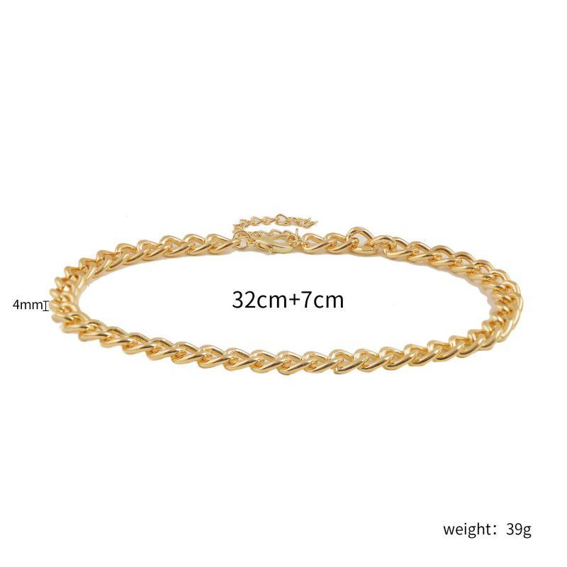 Chokers Punk Hip Hop Style Single Layer Thin Neckline Metal Chain Femininity Fashion Gold Color Alloy Necklace
Chokers Punk Hip Hop Style Single Layer Thin Neckline Metal Chain Femininity Fashion Gold Color Alloy Necklace