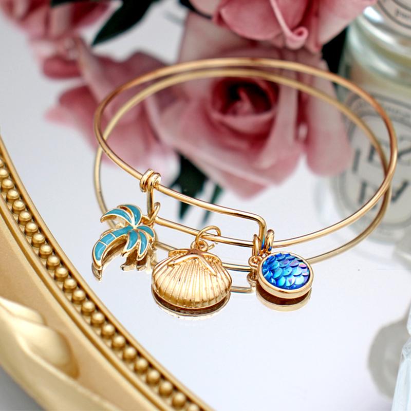 Super Cute Boho Gold Charming Tortoise Coconut Tree Mermaid Pendant Girls Women Bracelet Bangles Jewelry for Vacation Party Gift
Super Cute Boho Gold Charming Tortoise Coconut Tree Mermaid Pendant Girls Women Bracelet Bangles Jewelry for Vacation Party Gift
