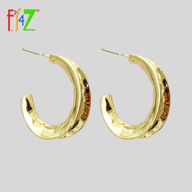 F.J4Z Hot Metal Leaf Earrings for Woman Vintage Designer Shinning Gold Silver Color Open Hoop Earrings DropShipping Jewelry
F.J4Z Hot Metal Leaf Earrings for Woman Vintage Designer Shinning Gold Silver Color Open Hoop Earrings DropShipping Jewelry