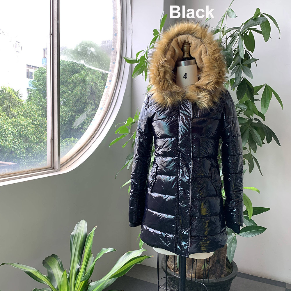 Woman Parka Fur Collar Cotton Padded Jacket Women Winter Coat 3XL Black Hood Fleece Warmness 4XL Women's Coats Plus Size Outwear 201029