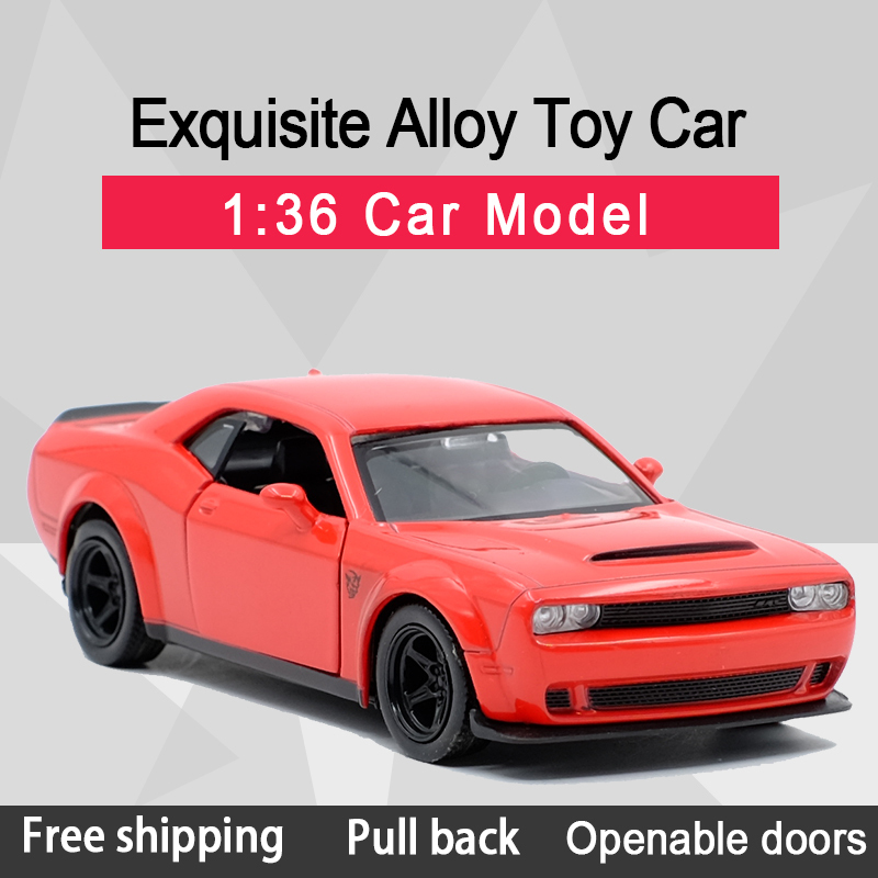 Challenger Sports Dodge RMZ SRT Demon CITY 1:36 Alloy Diecast Car Model With Pull Back For Children Gifts Toy Collection
Challenger Sports Dodge RMZ SRT Demon CITY 1:36 Alloy Diecast Car Model With Pull Back For Children Gifts Toy Collection