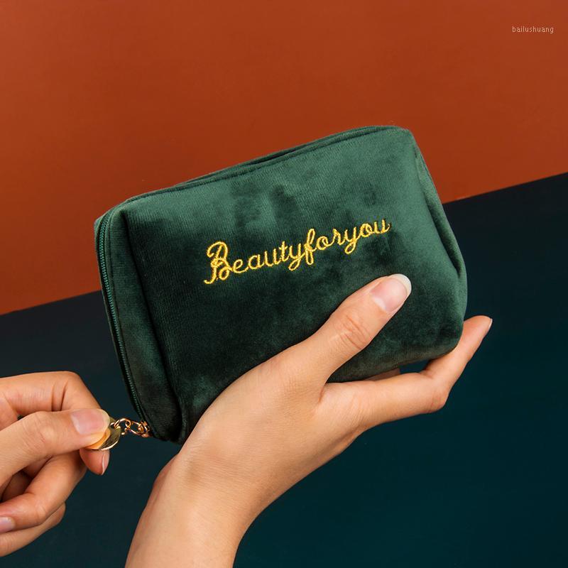 QUDAI 2020 velvet Makeup Bags With embroidery letter Pattern organizer bag Pouches For Travel Ladies Pouch Women Cosmetic Bag1, Blue
QUDAI 2020 velvet Makeup Bags With embroidery letter Pattern organizer bag Pouches For Travel Ladies Pouch Women Cosmetic Bag1, Blue