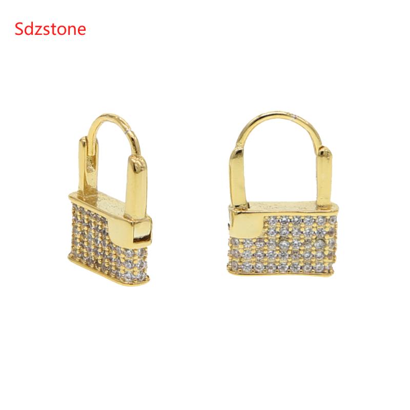 Tiny Trendy Cubic Zirconia Lock dangle Earrings High Quality Crystal Earrings For Women Jewelry ohrring schloss
Tiny Trendy Cubic Zirconia Lock dangle Earrings High Quality Crystal Earrings For Women Jewelry ohrring schloss