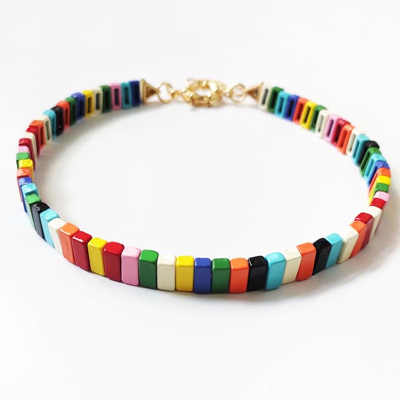 Beautiful rainbow necklace alloy spray paint hand-made bohemian style summer trend neck accessories jewelry gifts for women girl
Beautiful rainbow necklace alloy spray paint hand-made bohemian style summer trend neck accessories jewelry gifts for women girl