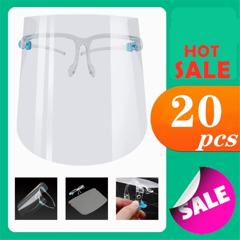 20pcs IN STOCK PET HD Face Shield Adult With Glasses Holder Safety Oil-Splash Proof Protective Mask Face Cover Transparent Facial Glass Mask
20pcs IN STOCK PET HD Face Shield Adult With Glasses Holder Safety Oil-Splash Proof Protective Mask Face Cover Transparent Facial Glass Mask