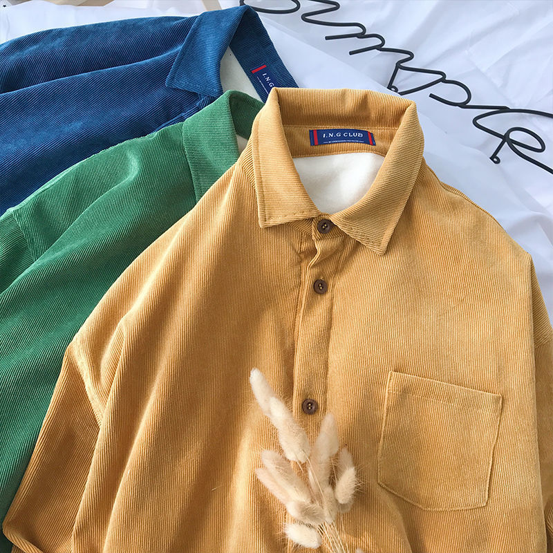 2021 New Nepolha Autumn Winter Warm Fleece Men's Shirts Korean Solid Color Man Women Casual Long Sleeve Blouse Thicken Male Shirt Muxm, Blue
2021 New Nepolha Autumn Winter Warm Fleece Men's Shirts Korean Solid Color Man Women Casual Long Sleeve Blouse Thicken Male Shirt Muxm, Blue