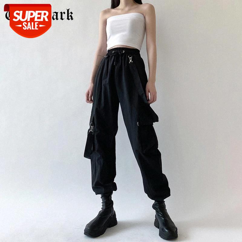 Goth Dark Fashion With Belt And Pockets Gothic Cargo Pants Black Hip Hop High Waist Autumn Women Trousers Loose Leg Streetwear #aN9u, Black;white
Goth Dark Fashion With Belt And Pockets Gothic Cargo Pants Black Hip Hop High Waist Autumn Women Trousers Loose Leg Streetwear #aN9u, Black;white