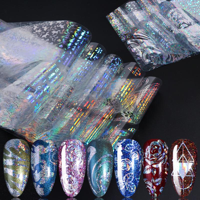 10pcs Laser Foils Nail Transfer Stickers Black Clear Flower Snowflake Adhesive Sliders For Nails Art Decoration Wraps SA1040, 242
10pcs Laser Foils Nail Transfer Stickers Black Clear Flower Snowflake Adhesive Sliders For Nails Art Decoration Wraps SA1040, 242