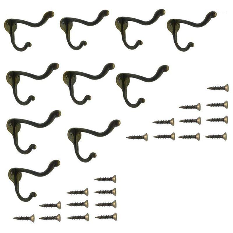 10 Pcs Vintage Bronze Single Coat Hooks Wall Mounted Single Hat Towel Clothes Hooks Hangers for Bath Kitchen Garage Heavy Duty w1
10 Pcs Vintage Bronze Single Coat Hooks Wall Mounted Single Hat Towel Clothes Hooks Hangers for Bath Kitchen Garage Heavy Duty w1
