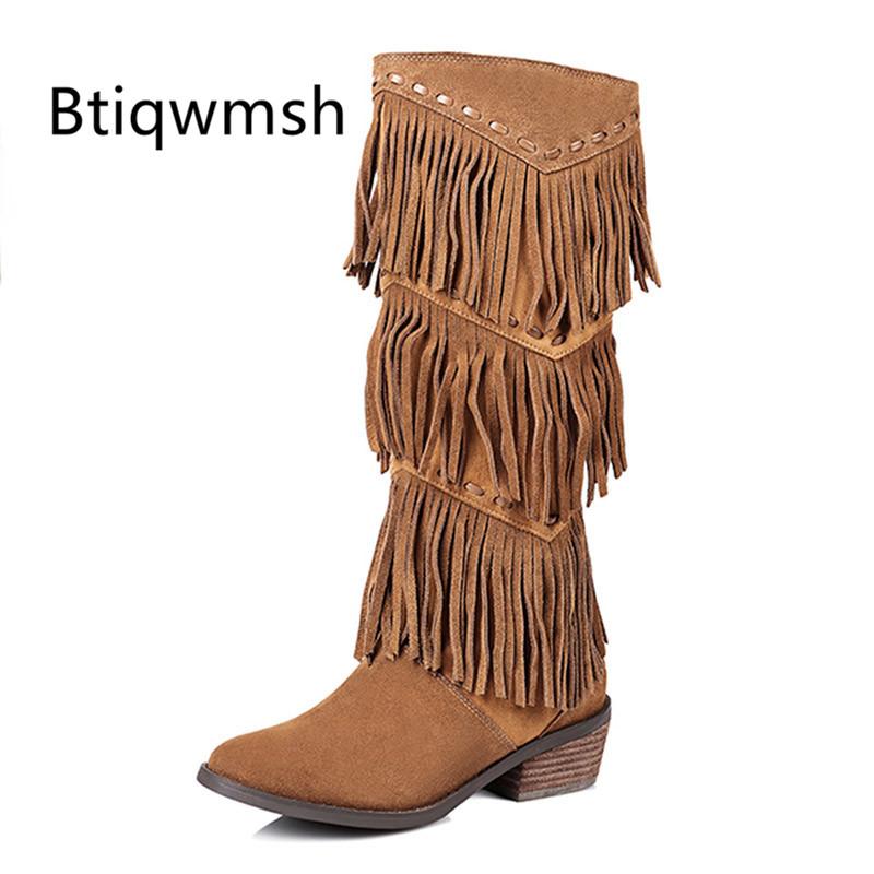 Brown Real Suede Knee Boots Women Pointed Toe Tassel High Heel Boots Female Fashion Long, As photo
Brown Real Suede Knee Boots Women Pointed Toe Tassel High Heel Boots Female Fashion Long, As photo