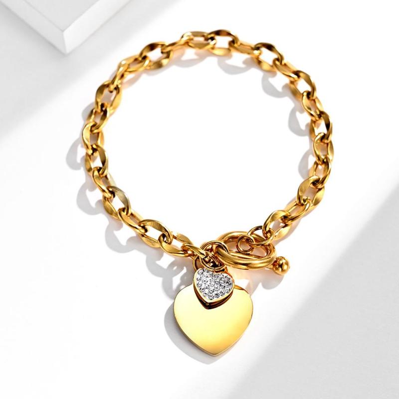 European American Fashion Thick Link Chain Heart Shape Bracelet For Unix stainless Steel Jewelry 2021 Costume Original Mens Gift
European American Fashion Thick Link Chain Heart Shape Bracelet For Unix stainless Steel Jewelry 2021 Costume Original Mens Gift