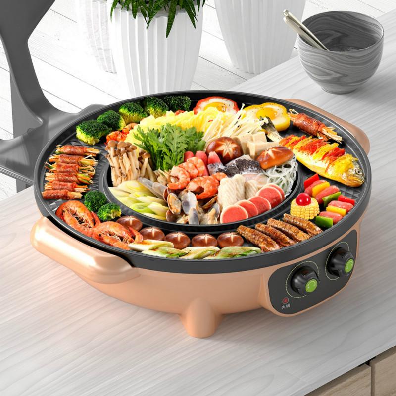 Korean Multifunction Electric Pot Barbecue Machine Electric Hot Pot Intelligent Temperature Control Non-stick Coating
Korean Multifunction Electric Pot Barbecue Machine Electric Hot Pot Intelligent Temperature Control Non-stick Coating