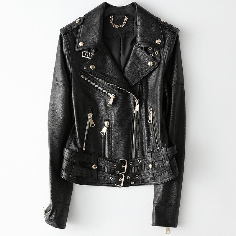 Real Genuine Leather Jacket Women Spring Autumn 2021 Sheespkin Coat Female Korean Streetwear Coats and Jackets 2021 WPY2466, Black
Real Genuine Leather Jacket Women Spring Autumn 2021 Sheespkin Coat Female Korean Streetwear Coats and Jackets 2021 WPY2466, Black