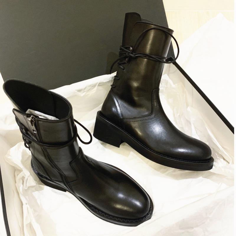 Girls dark knight black boots women brief chunky heels mid-calf botties cross-tied zipper microfiber leather motocycle botas2020, With plush
Girls dark knight black boots women brief chunky heels mid-calf botties cross-tied zipper microfiber leather motocycle botas2020, With plush