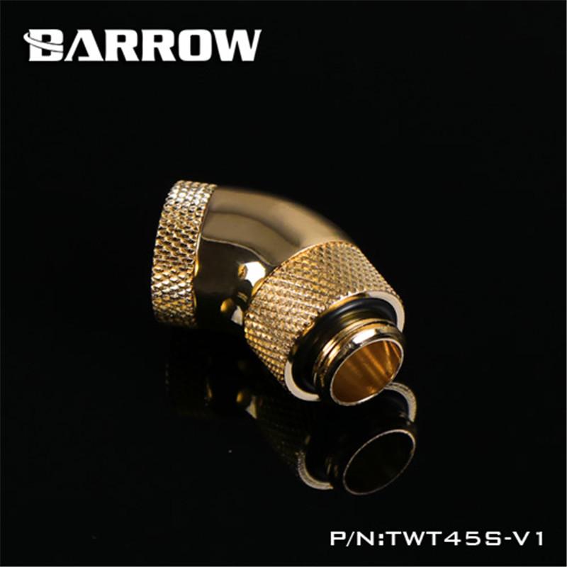 Barrow 45 Degree Dual Rotatable Adapter, Male to Female Fitting, For Computer Water Cooling System TWT45S-V1
Barrow 45 Degree Dual Rotatable Adapter, Male to Female Fitting, For Computer Water Cooling System TWT45S-V1