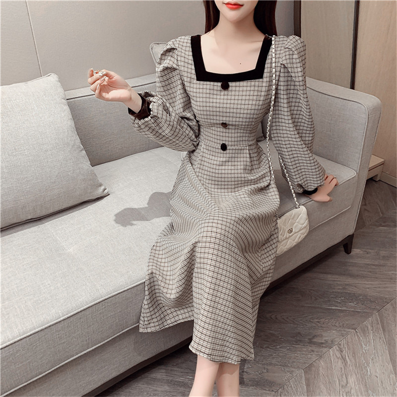 2021 Autumn New Long-sleeve Puff Tea Elegant in Plaid Harajuk Dress Square Vintage E87H, Haji
2021 Autumn New Long-sleeve Puff Tea Elegant in Plaid Harajuk Dress Square Vintage E87H, Haji