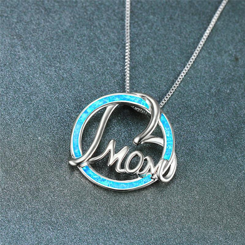 Cute Female White Blue Opal Pendant Necklace Boho Silver Color Chain Necklaces For Women Charm Round Hollow Mom Heart Necklace
Cute Female White Blue Opal Pendant Necklace Boho Silver Color Chain Necklaces For Women Charm Round Hollow Mom Heart Necklace