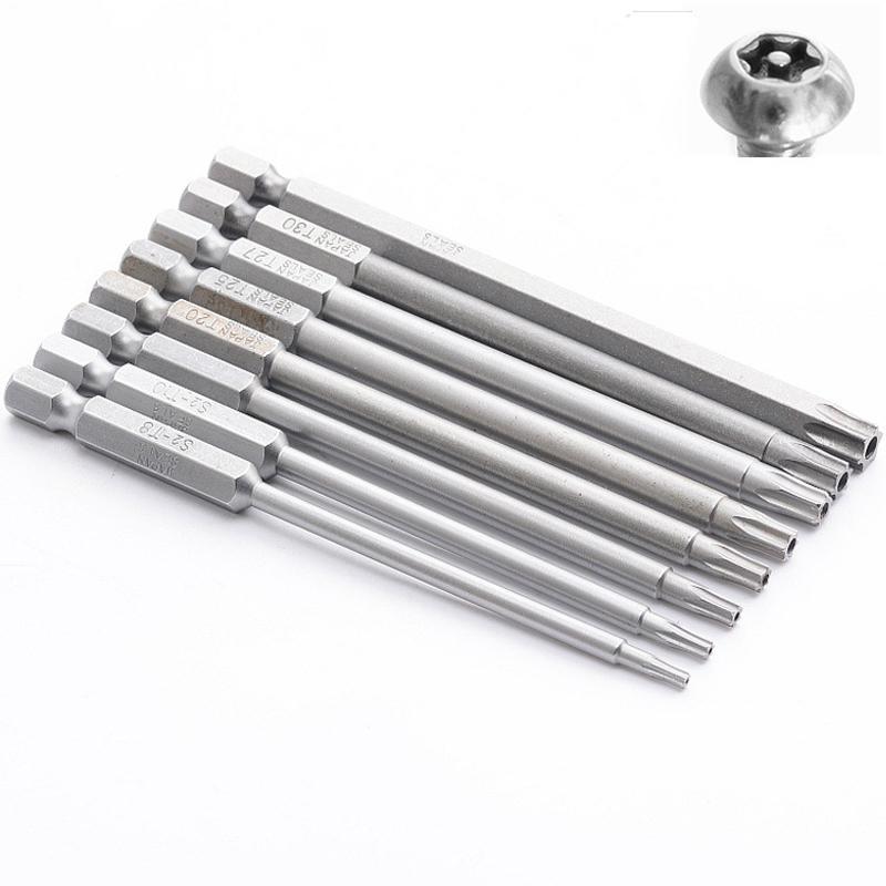 8pcs Steel Magnetic Torx Screwdriver Bit Set Security Electric Screwdrivers Home Tools T8~T40 100mm 150mm Long
8pcs Steel Magnetic Torx Screwdriver Bit Set Security Electric Screwdrivers Home Tools T8~T40 100mm 150mm Long