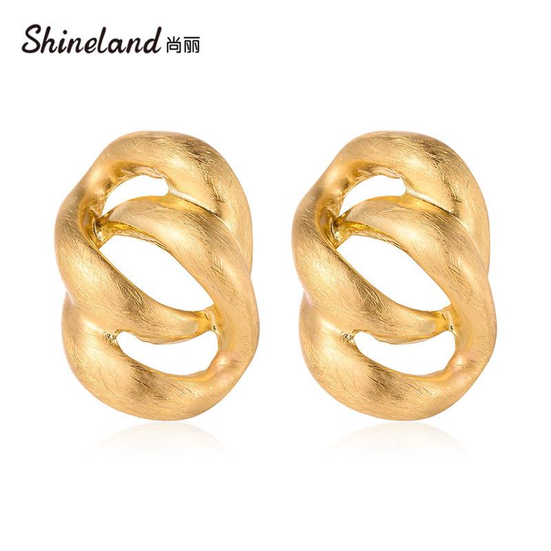 Shineland Punk trendyen Metal Twisted Hollow Knot Drop Earring For Women Jewelry 2021 New Fashion Trendy High Quality Bijoux
Shineland Punk trendyen Metal Twisted Hollow Knot Drop Earring For Women Jewelry 2021 New Fashion Trendy High Quality Bijoux