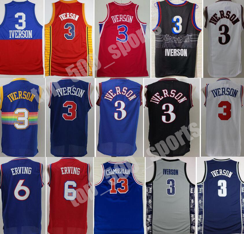 Georgetown Hoyas College Allen Iverson Jerseys 3 Men Basketball Dr J Julius Erving 6 Wilt Chamberlain 13 Blue Black White Red Good Quality, Black;red
Georgetown Hoyas College Allen Iverson Jerseys 3 Men Basketball Dr J Julius Erving 6 Wilt Chamberlain 13 Blue Black White Red Good Quality, Black;red