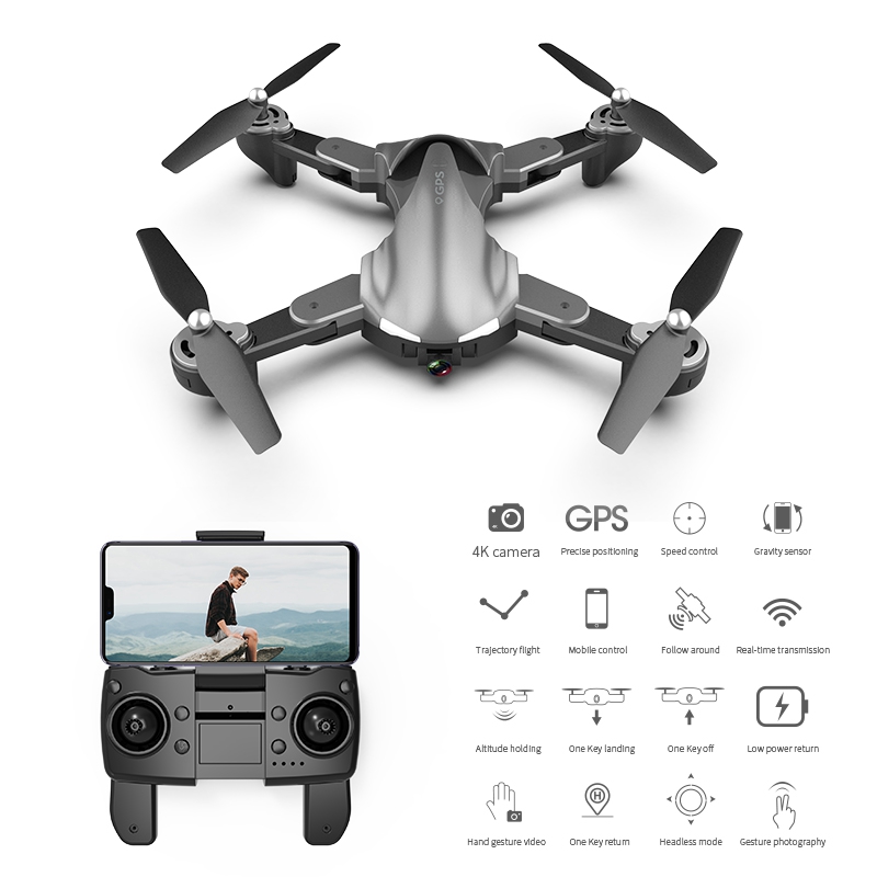 A19 Drone GPS 4K 5G Optical Flow WiFi FPV with HD Dual Camera Foldable Dron RC Quadcopter Gesture Take Pictures Altitude Hold, Gray
A19 Drone GPS 4K 5G Optical Flow WiFi FPV with HD Dual Camera Foldable Dron RC Quadcopter Gesture Take Pictures Altitude Hold, Gray
