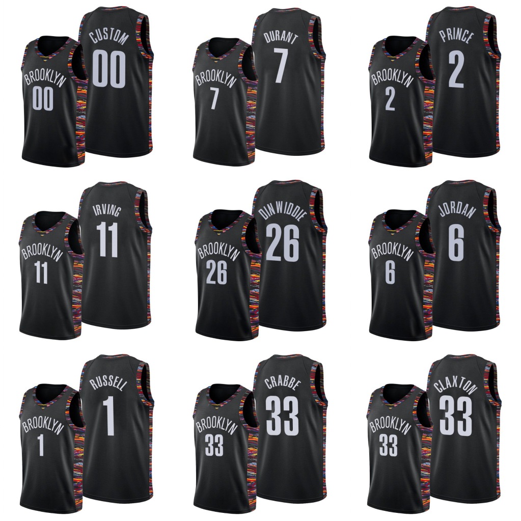 Brooklyn Nets Men Spencer Dinwiddie Kyrie Irving Kevin Durant Taurean Prince Dzanan Musa NBA Black Custom Jersey
Brooklyn Nets Men Spencer Dinwiddie Kyrie Irving Kevin Durant Taurean Prince Dzanan Musa NBA Black Custom Jersey