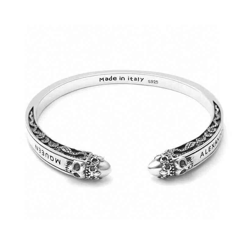 2022 High Quality Mcqueen Skull Opening Bracelet Men's Fashion Korean Version Personality Star Same Gift for Men and Women, Black
2022 High Quality Mcqueen Skull Opening Bracelet Men's Fashion Korean Version Personality Star Same Gift for Men and Women, Black