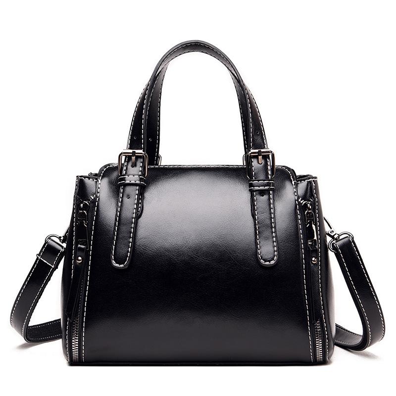 Luxury Women Handbags Women Bags Designer Leather Shoulder Bag For Messenger Bags Big Tote Brand Ladies Crossbody Bag Sac, Black