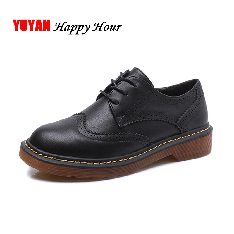 Women Brogue Shoes Soft Leather Spring Autumn Fashion Shoes British Style Women's Flats Ladies Black White Casual A261 #IV86
Women Brogue Shoes Soft Leather Spring Autumn Fashion Shoes British Style Women's Flats Ladies Black White Casual A261 #IV86