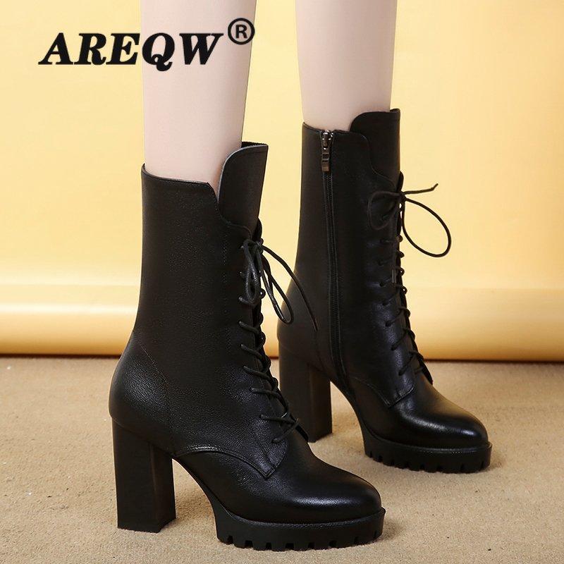 2021 New Winter Women's Shoes High-heeled Women's Shoes, Thick Head and Boots, Black
2021 New Winter Women's Shoes High-heeled Women's Shoes, Thick Head and Boots, Black