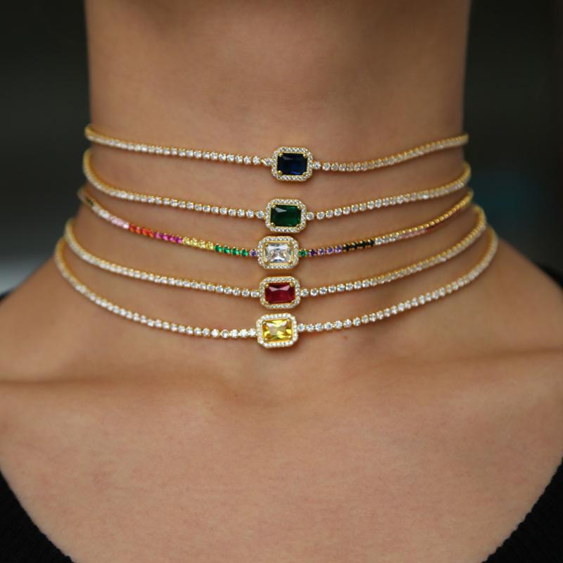 5 color tiny micro pave rainbow cz square charm delicate cute lovely women girl dainty chain 2020 valentine gift simple necklace
5 color tiny micro pave rainbow cz square charm delicate cute lovely women girl dainty chain 2020 valentine gift simple necklace