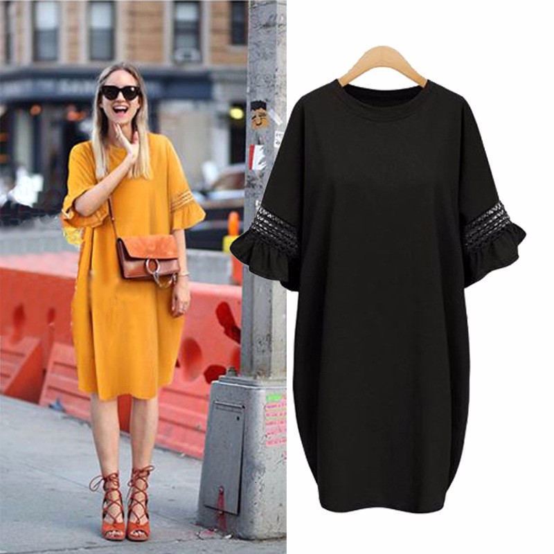 2021 New Summer 5xl 6xl Big Vintage Flare Sleeve Vestidos Robe Femme Loose Casual Women Plus Size Es Enep, Black
2021 New Summer 5xl 6xl Big Vintage Flare Sleeve Vestidos Robe Femme Loose Casual Women Plus Size Es Enep, Black