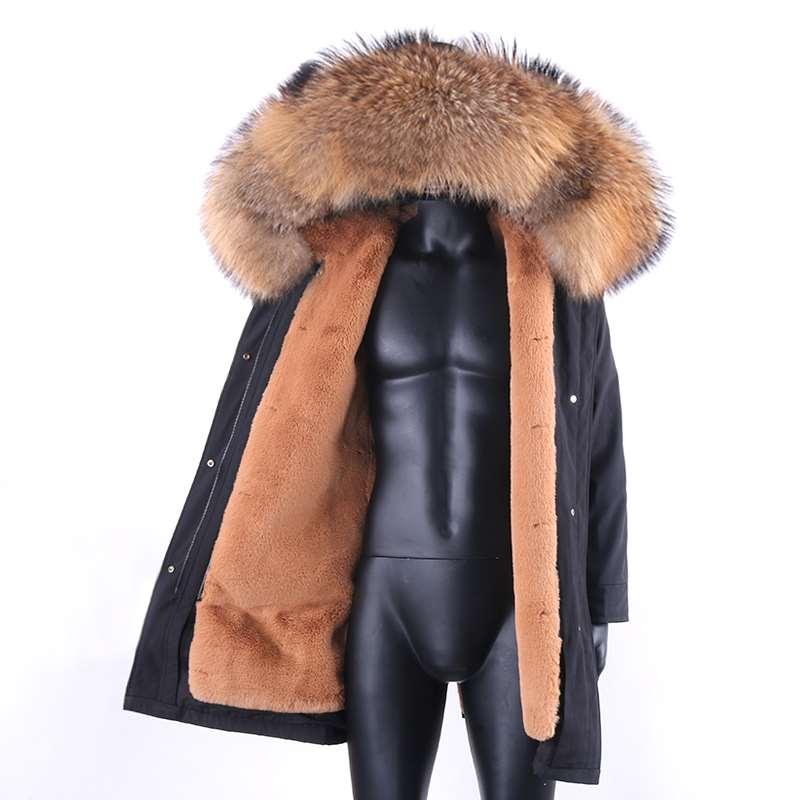2020 New Long Parka Winter Jacket Men Warm Faux Fur Coat Raccoon Fur Collar Hood Thick Warm Streetwear Outerwear Natural, Faux fur liner 1
2020 New Long Parka Winter Jacket Men Warm Faux Fur Coat Raccoon Fur Collar Hood Thick Warm Streetwear Outerwear Natural, Faux fur liner 1