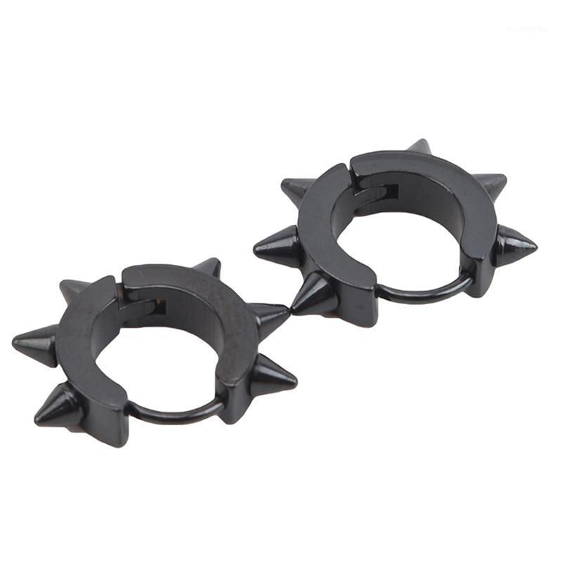 Women Black Punk Men Earrings Ear Studs Spike Rivet Hoop Gothic Black Stainless Steel Earring Jewelry Gifts Accessories1
Women Black Punk Men Earrings Ear Studs Spike Rivet Hoop Gothic Black Stainless Steel Earring Jewelry Gifts Accessories1