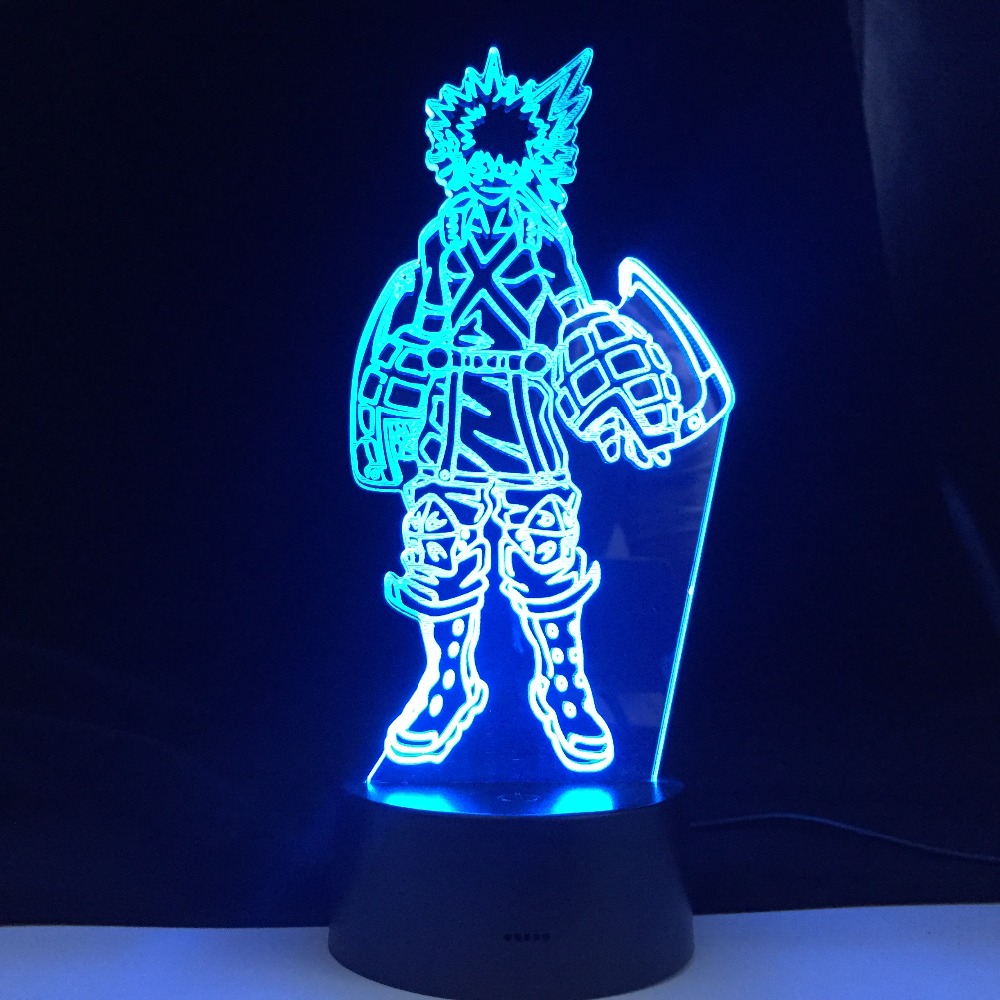 Anime My Hero Academia Katsuki Bakugo Figure 3D Led Night Kids Room Nightlight Light Desk LampTouch Sensor Room Lighting Gift
Anime My Hero Academia Katsuki Bakugo Figure 3D Led Night Kids Room Nightlight Light Desk LampTouch Sensor Room Lighting Gift