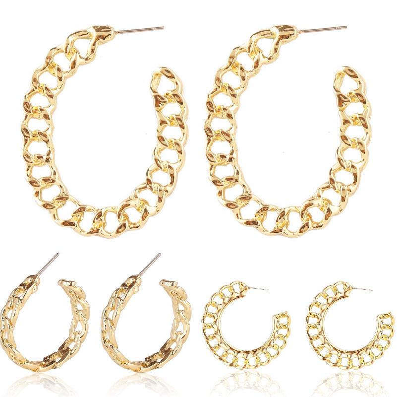 2020 New Style Earrings European And American Minimalist Chain Metal Ring Ear Hollow out Chain Ear Stud Women's INS Stud
2020 New Style Earrings European And American Minimalist Chain Metal Ring Ear Hollow out Chain Ear Stud Women's INS Stud