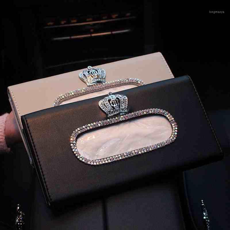 Crown Crystal Car Tissue Box Sun Visor PU Leather Auto Tissue Bag Sunvisor Hanging Holder Case Napkin For Car Accessories1
Crown Crystal Car Tissue Box Sun Visor PU Leather Auto Tissue Bag Sunvisor Hanging Holder Case Napkin For Car Accessories1