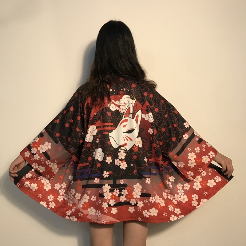 Womens tops and blouses harajuku kawaii shirt Japanese streetwear outfit kimono cardigan female yukata blouse women AZ004 201126