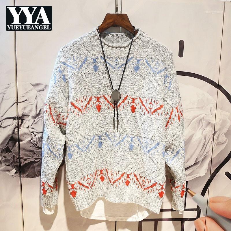 Men Loose Half Collar Sweaters Spring Autumn 2020 Casual Pullover Knitting Tops Design Gray Jacquard Long Sleeve Sweaters -XL1
Men Loose Half Collar Sweaters Spring Autumn 2020 Casual Pullover Knitting Tops Design Gray Jacquard Long Sleeve Sweaters -XL1