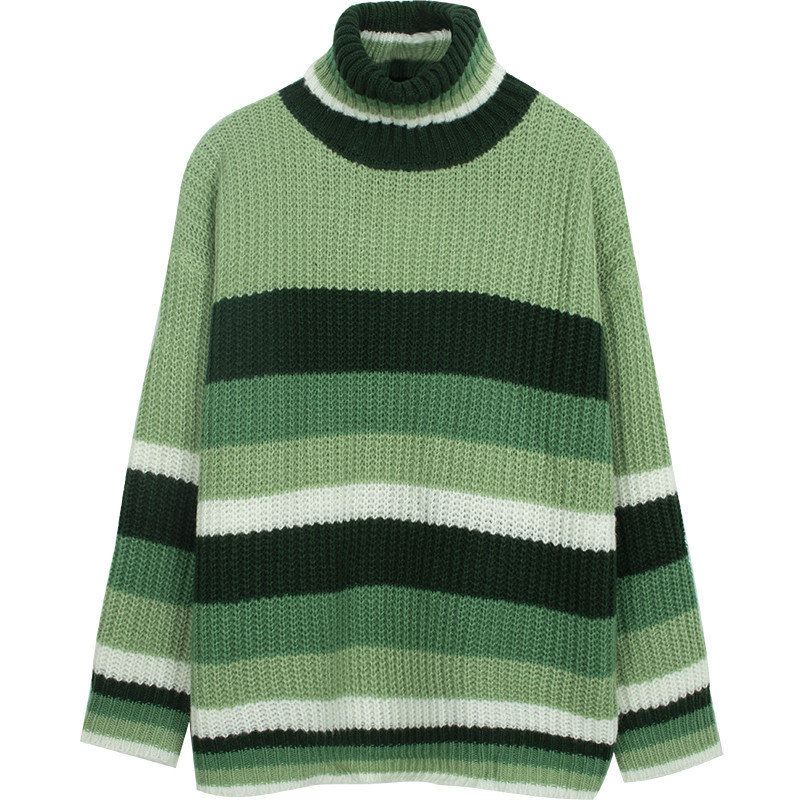 2021 New Striped Tank Top Female Turtleneck Retro Green Lazy Fall Mesh Sweet Jumpers Vintage Long Winter Sleeve Tops ICGY
2021 New Striped Tank Top Female Turtleneck Retro Green Lazy Fall Mesh Sweet Jumpers Vintage Long Winter Sleeve Tops ICGY