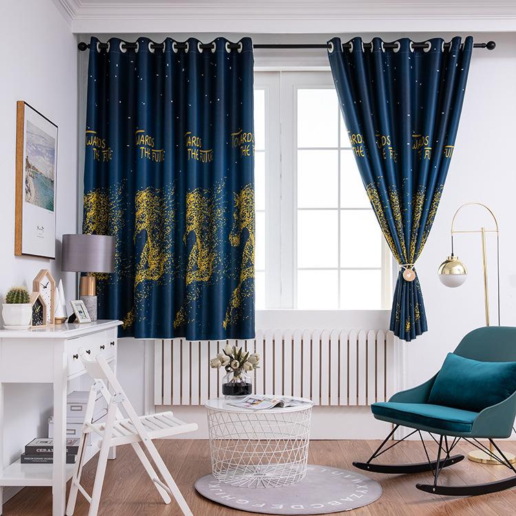 Modern Simple Horse Printing Shadow Curtains for Living Dining Room Bedroom, Gray curtain
Modern Simple Horse Printing Shadow Curtains for Living Dining Room Bedroom, Gray curtain