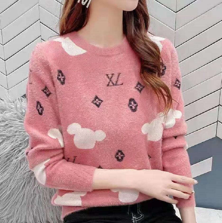 Women Blue Coconut Tree Striped Letter Print Sweaters Knitted Pullover All Match Sweater Blouse, Pink
Women Blue Coconut Tree Striped Letter Print Sweaters Knitted Pullover All Match Sweater Blouse, Pink