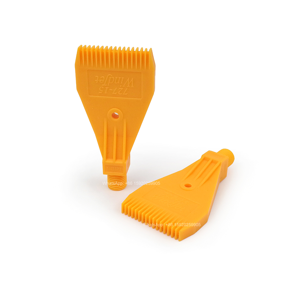 Components for Blowing and De-dusting Drying Equipment, ABS Plastic 727 AA727 1/4 inch Male or Female Thread WindJet Air Nozzle
Components for Blowing and De-dusting Drying Equipment, ABS Plastic 727 AA727 1/4 inch Male or Female Thread WindJet Air Nozzle